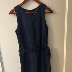 Banana Republic Navy Eyelet dress